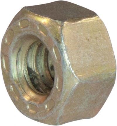 Picture of Brighton Best Br612070 7/16"-14 Pfc9, Hex All Metal Locknuts, Cad Yellow / Wax(Usa)